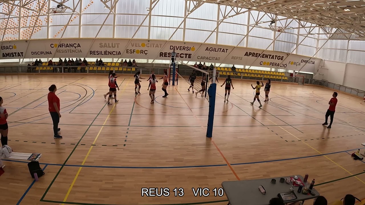 En este momento estás viendo Volei 1er i 2on set, juvenil femení fase ascens C V  REUS vs VIC VOLEI CALLIS